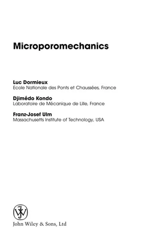Capa de Microporomechanics