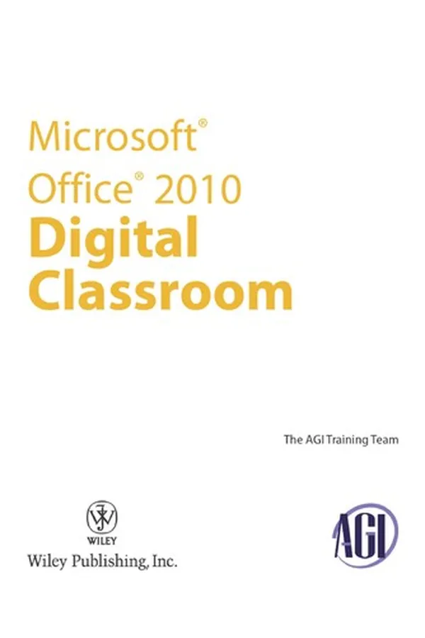 Cover of Microsoft Office 2010 digital classroom