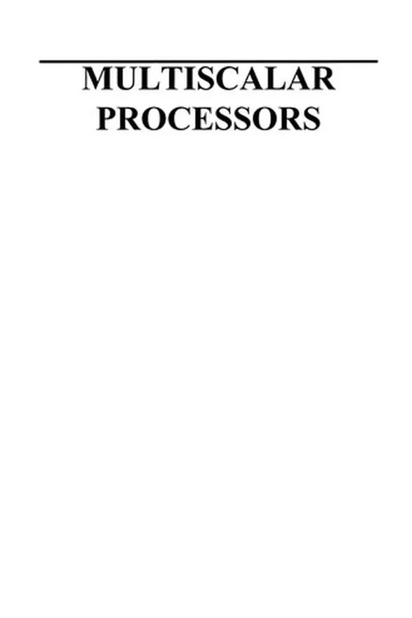 Capa de Multiscalar Processors