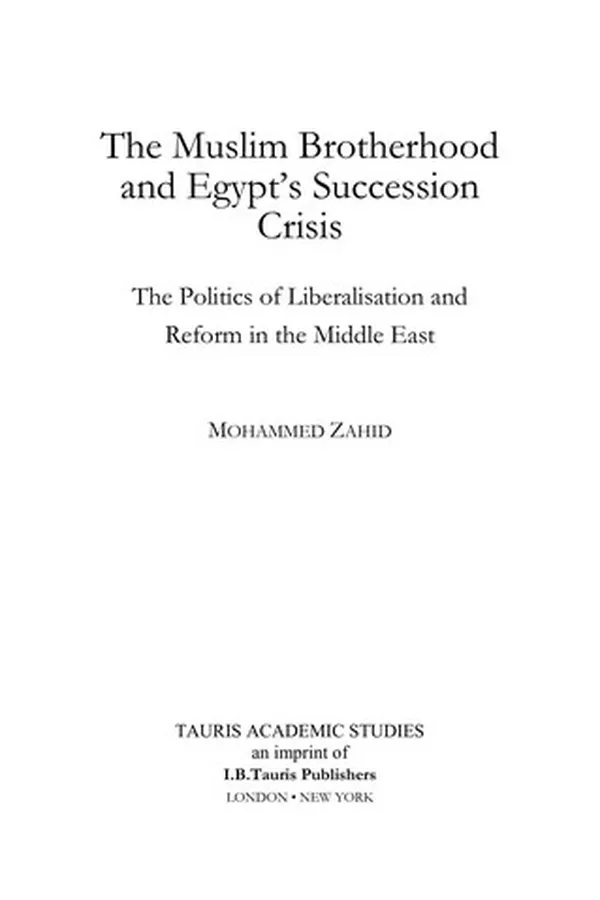 Capa de The Muslim Brotherhood and Egypt's succession crisis