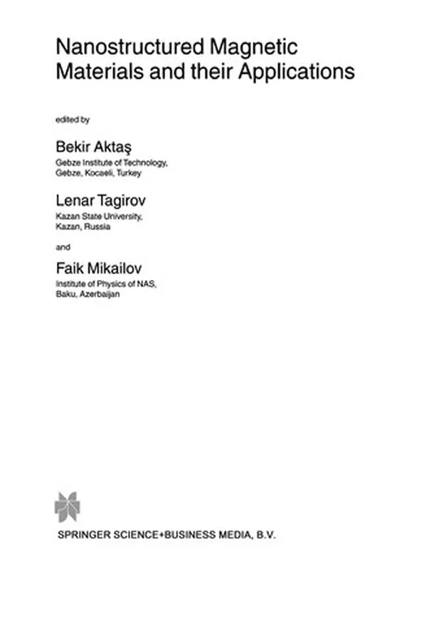 Capa de Nanostructured magnetic materials and their applications