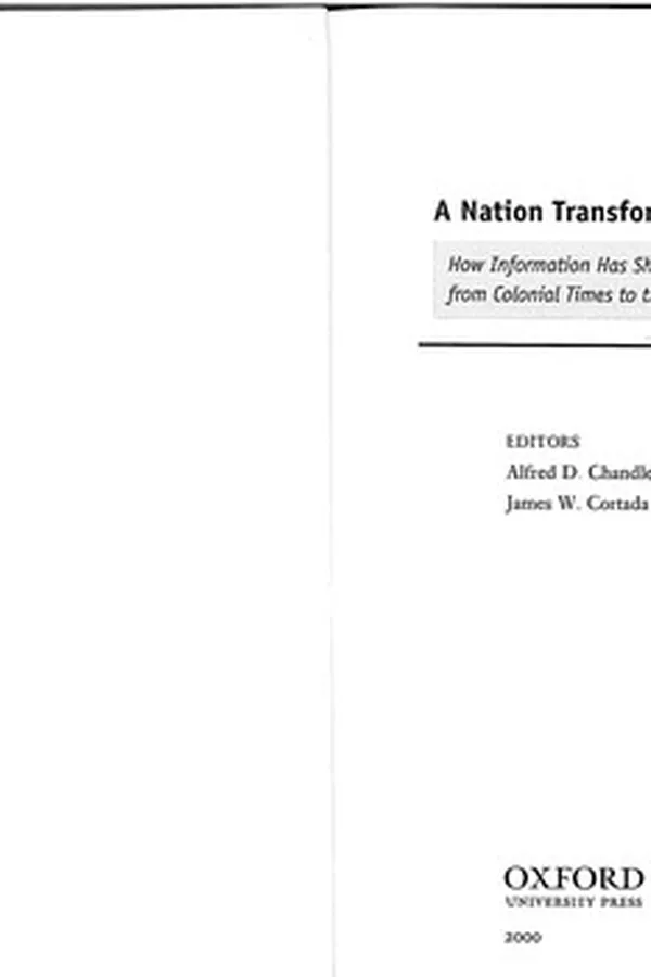 Capa de A nation transformed by information