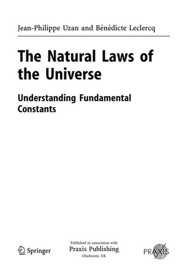 Capa de The natural laws of the universe