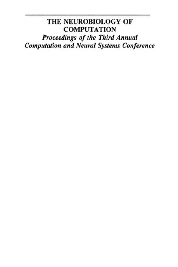 Capa de The Neurobiology of Computation