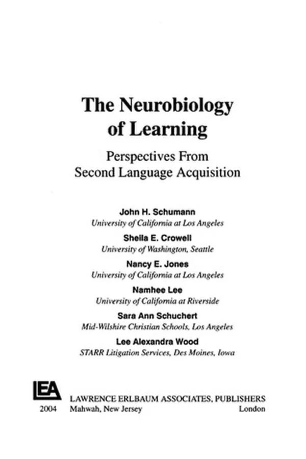 Capa de The neurobiology of learning