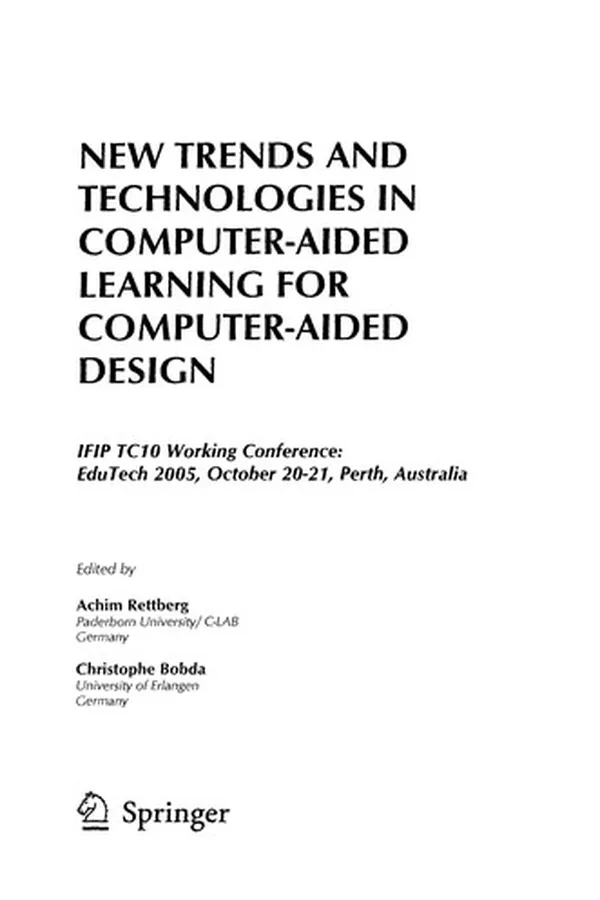Capa de New trends and technologies in computer-aided learning for computer-aided design