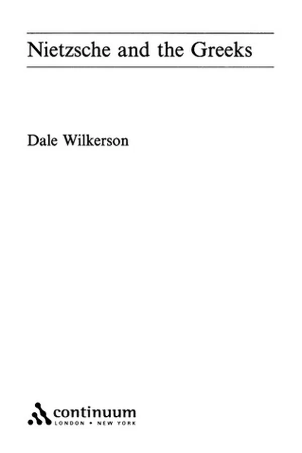 Capa de NIETZSCHE AND THE GREEKS