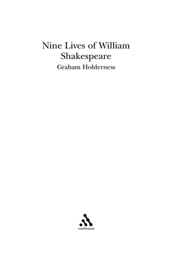 Capa de Nine lives of William Shakespeare