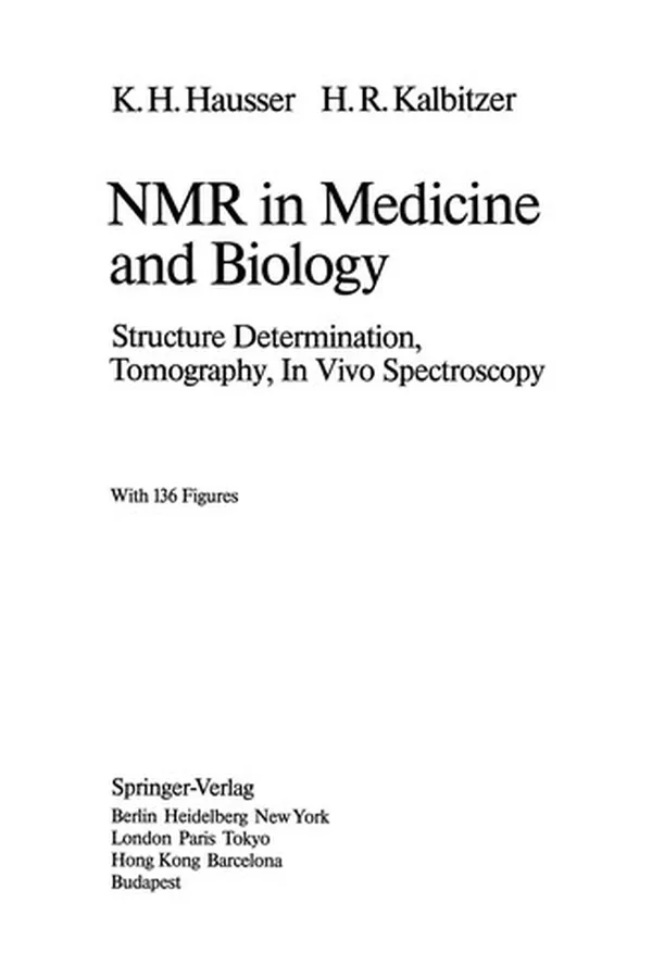 Capa de NMR in Medicine and Biology