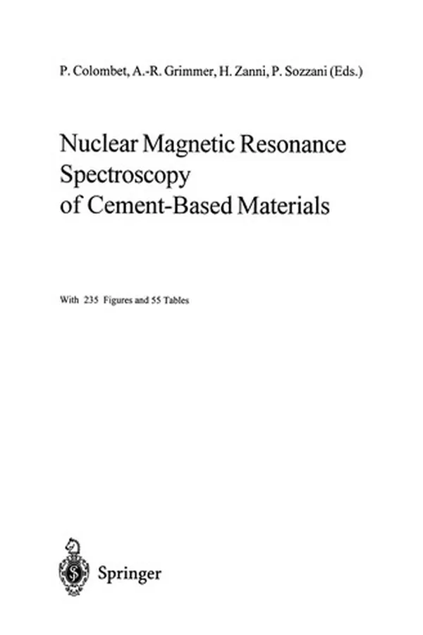 Capa de Nuclear Magnetic Resonance Spectroscopy of Cement-Based Materials