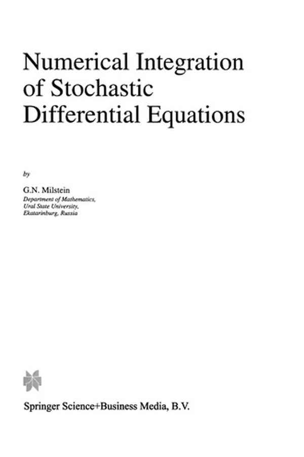Capa de Numerical Integration of Stochastic Differential Equations