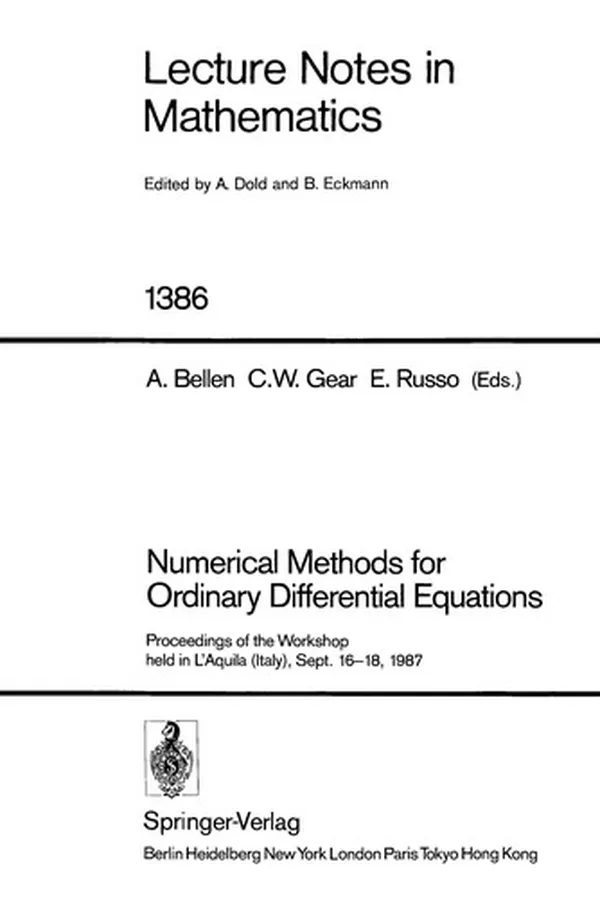 Capa de Numerical methods for ordinary differential equations