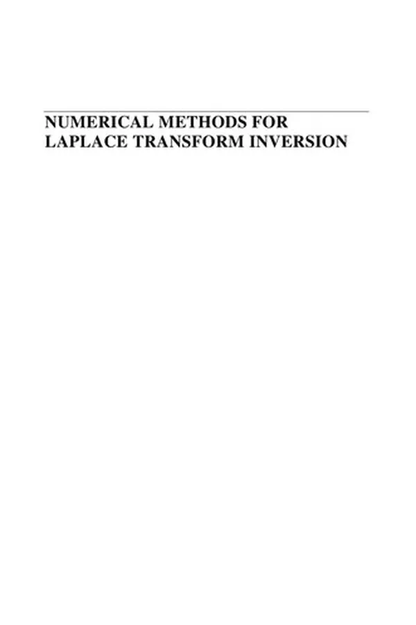 Cover of Numerical methods for Laplace transform inversion