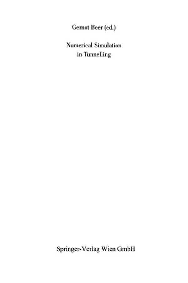 Capa de Numerical Simulation in Tunnelling