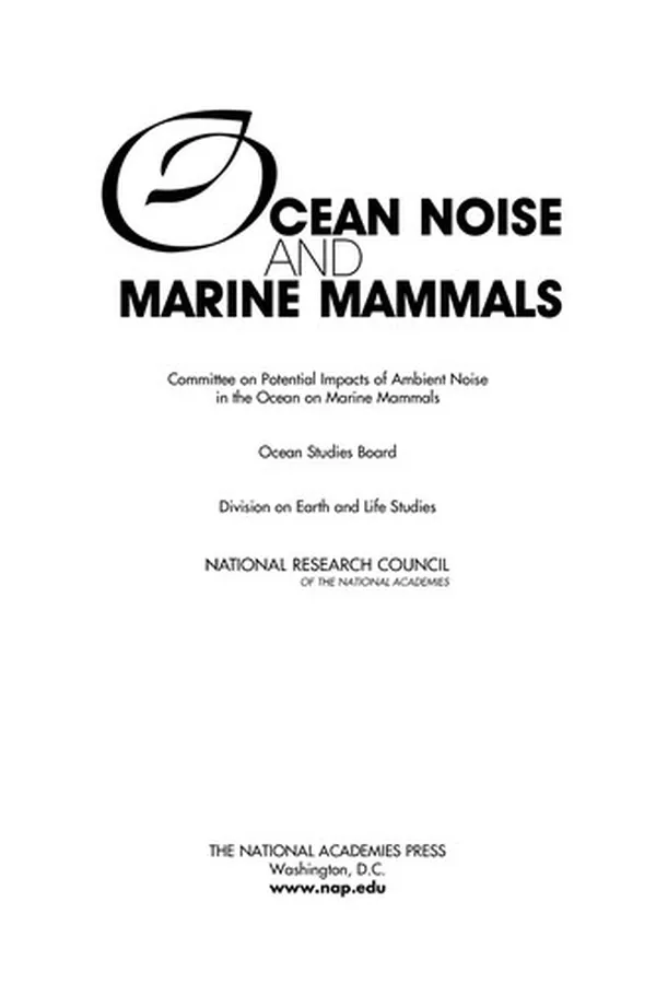 Capa de Ocean noise and marine mammals