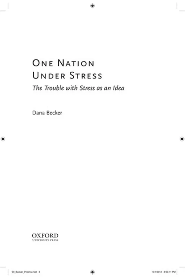 Capa de One nation under stress