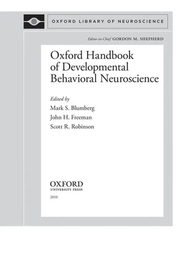 Capa de Oxford handbook of developmental behavioral neuroscience
