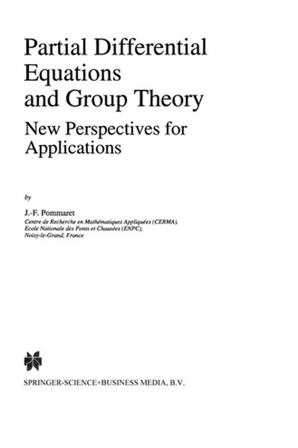Capa de Partial Differential Equations and Group Theory