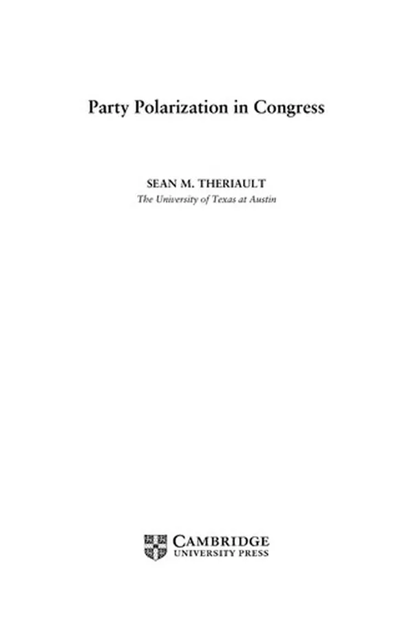 Capa de Party polarization in Congress