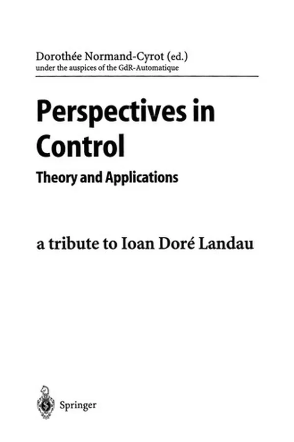 Capa de Perspectives in Control