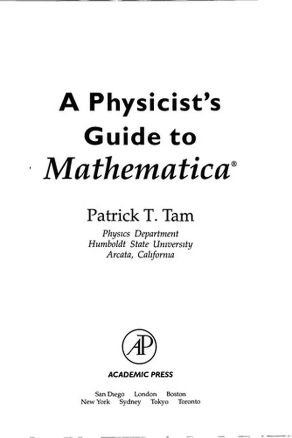 Cover of A physicist's guide to Mathematica