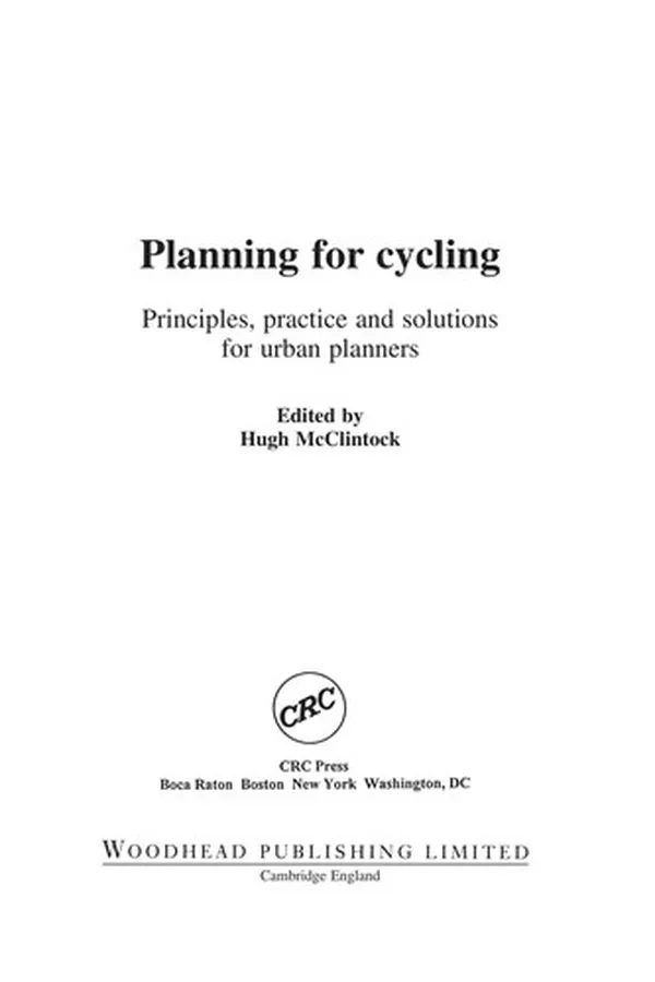 Cover of Planning for cycling