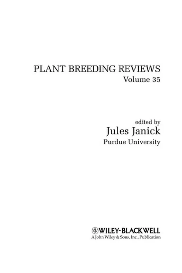 Capa de Plant breeding reviews