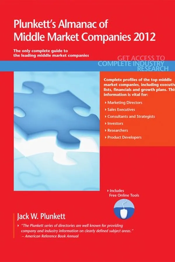 Capa de Plunkett's Almanac of Middle Market Companies 2012