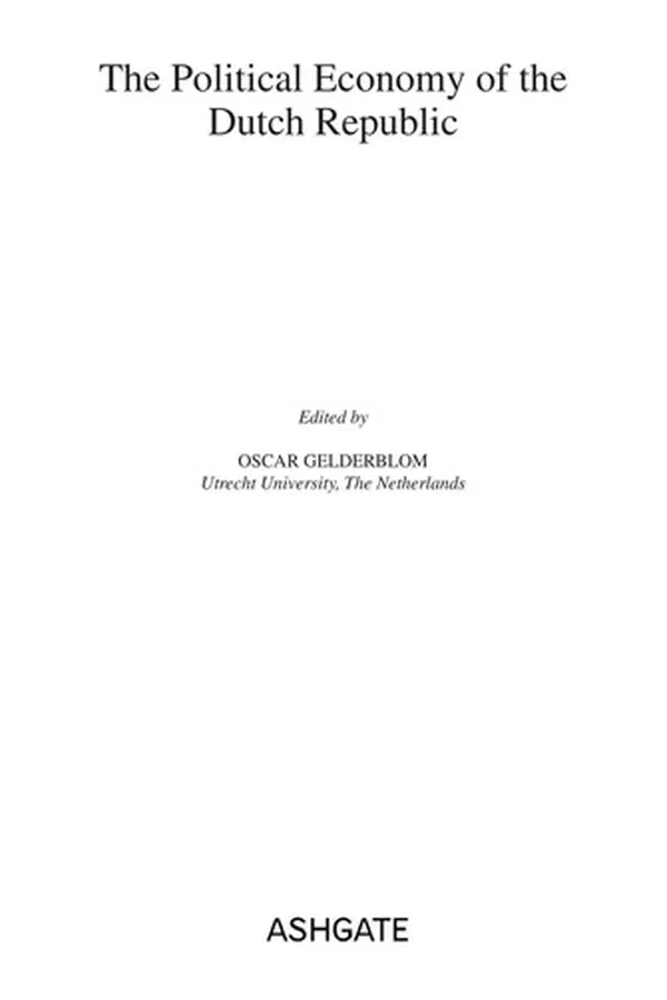 Capa de The political economy of the Dutch Republic