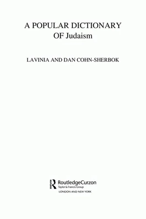 Capa de A popular dictionary of Judaism