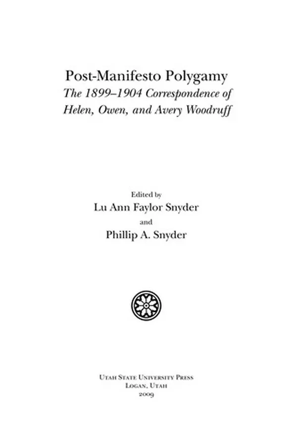 Capa de Post-manifesto polygamy