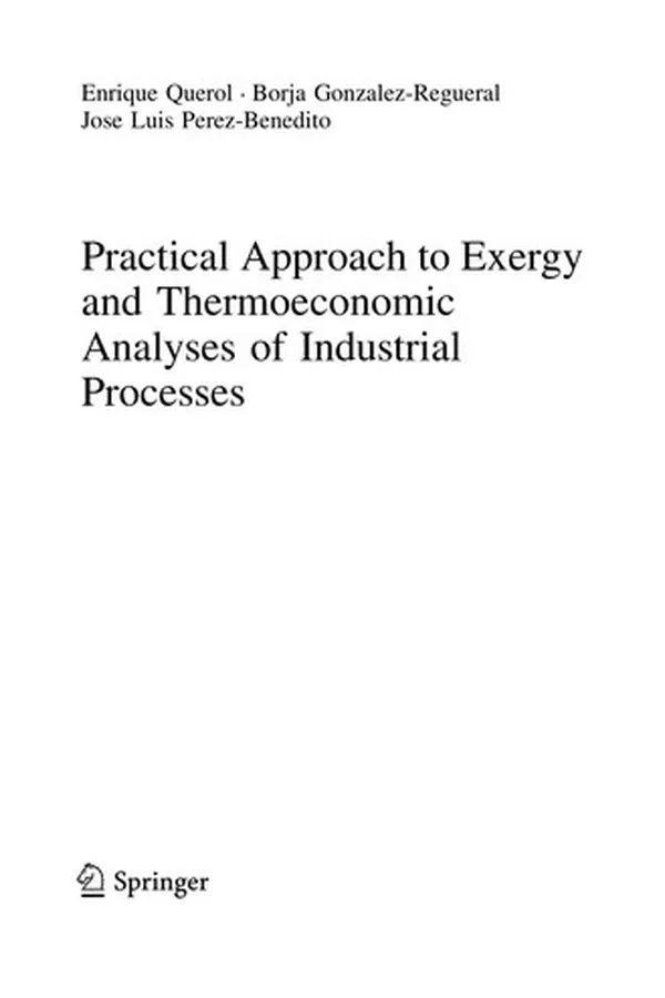 Capa de Practical Approach to Exergy and Thermoeconomic Analyses of Industrial Processes