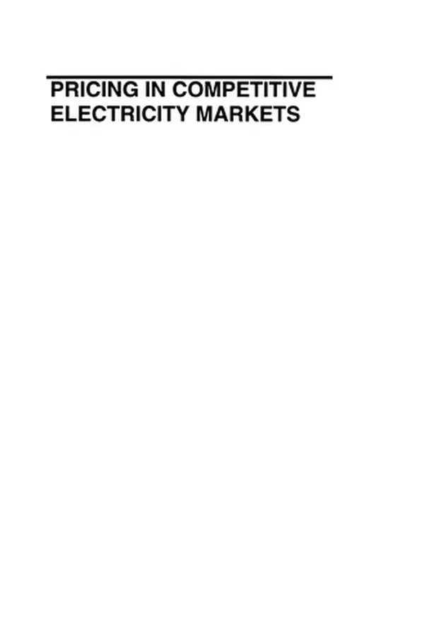 Capa de Pricing in Competitive Electricity Markets