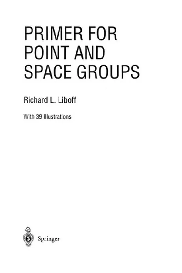 Cover of Primer for Point and Space Groups