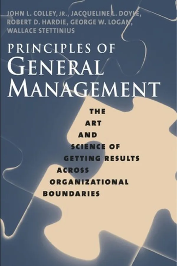 Capa de Principles of general management