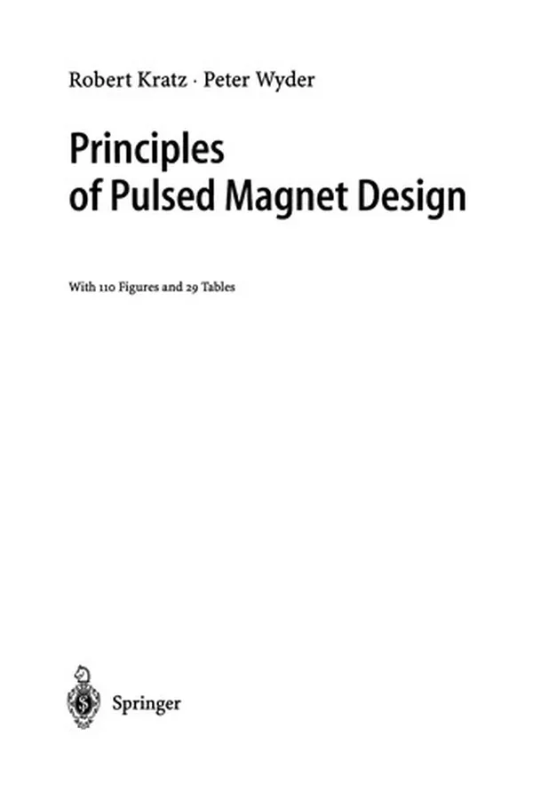 Capa de Principles of pulsed magnet design