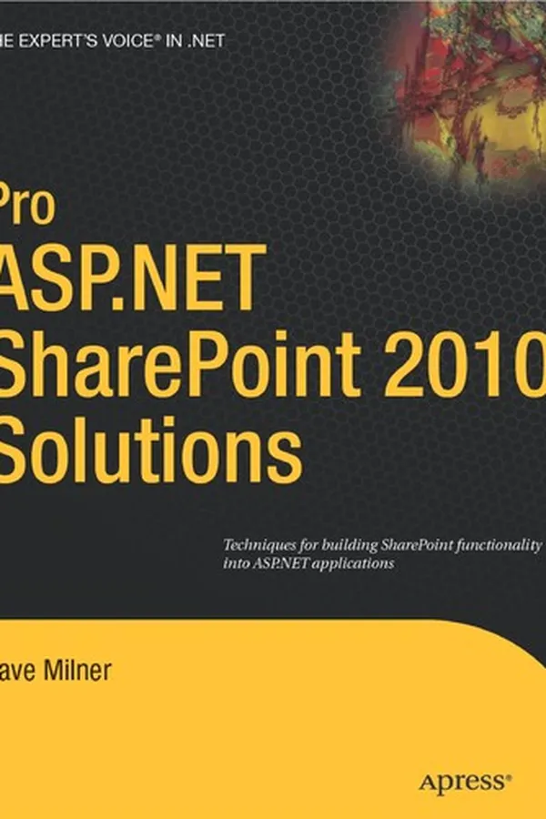 Capa de Pro ASP.NET SharePoint 2010 solutions
