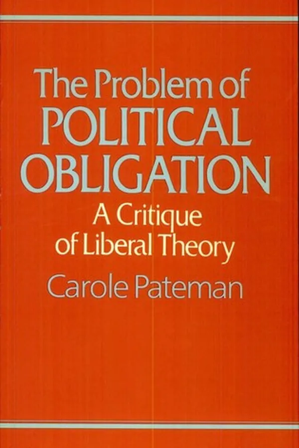 Capa de The problem of political obligation