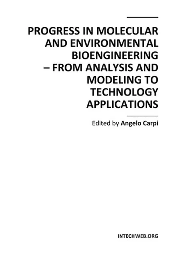Capa de Progress in Molecular and Environmental Bioengineering - From Analysis and Modeling to Technology Applications