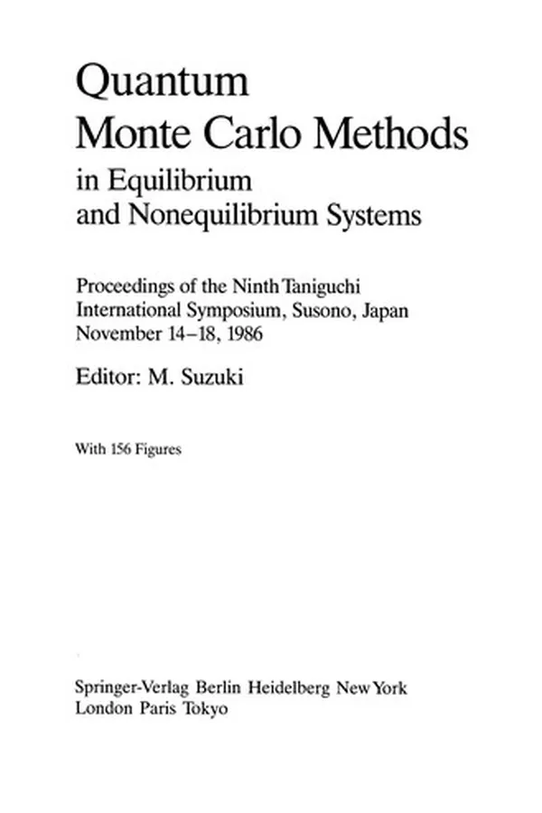 Cover of Quantum Monte Carlo Methods in Equilibrium and Nonequilibrium Systems