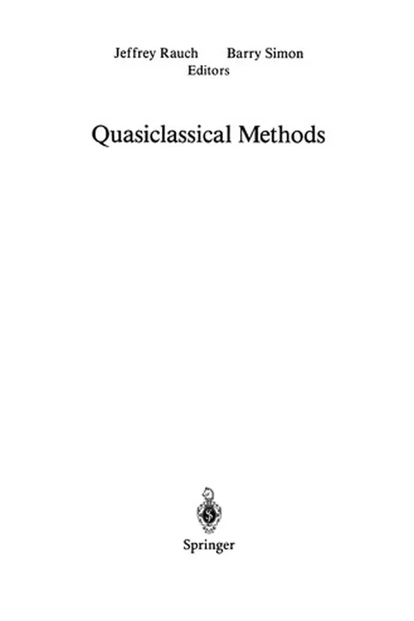 Cover of Quasiclassical Methods