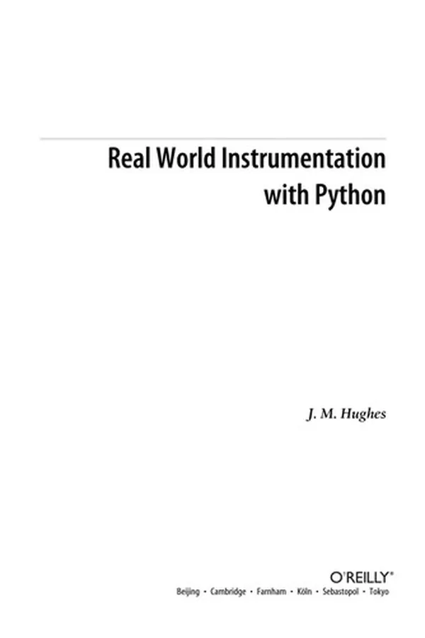 Capa de Real World Instrumentation with Python