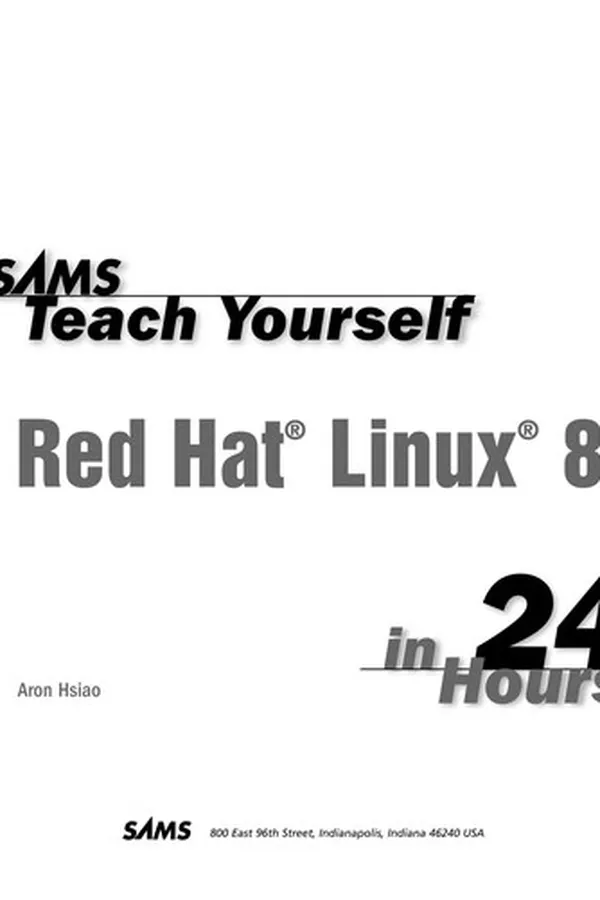 Capa de Sams teach yourself Red Hat Linux 8 in 24 hours