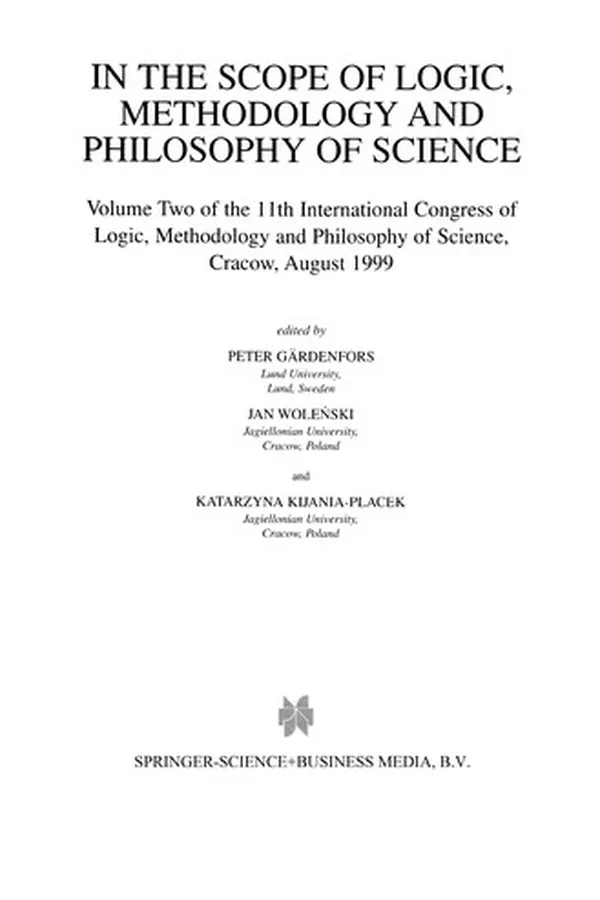 Capa de In the Scope of Logic, Methodology and Philosophy of Science
