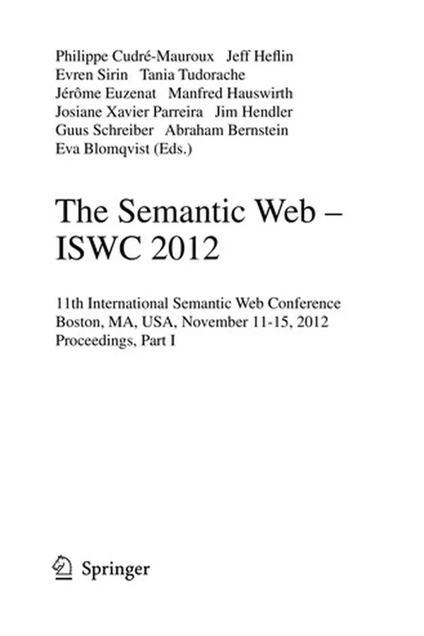 Capa de The Semantic Web – ISWC 2012