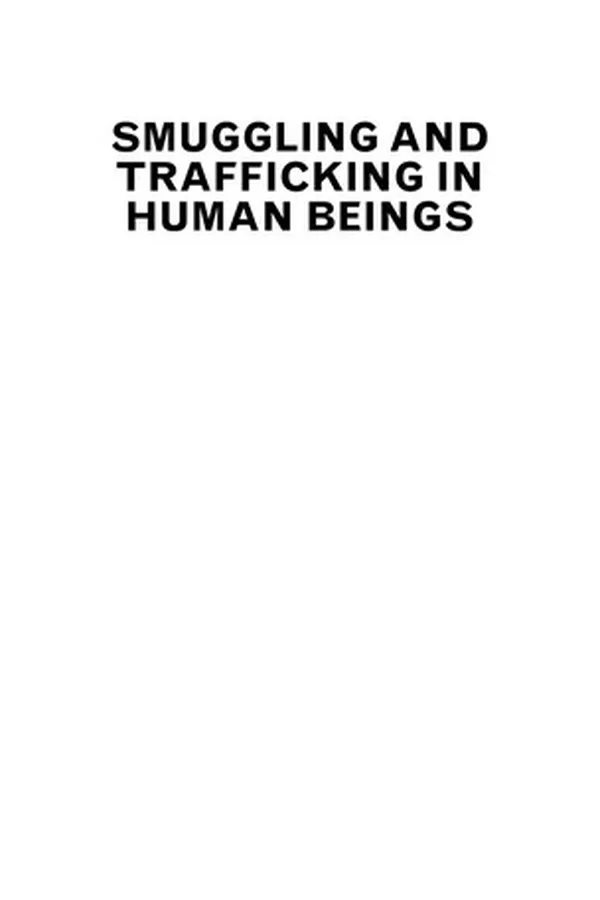 Capa de Smuggling and trafficking in human beings
