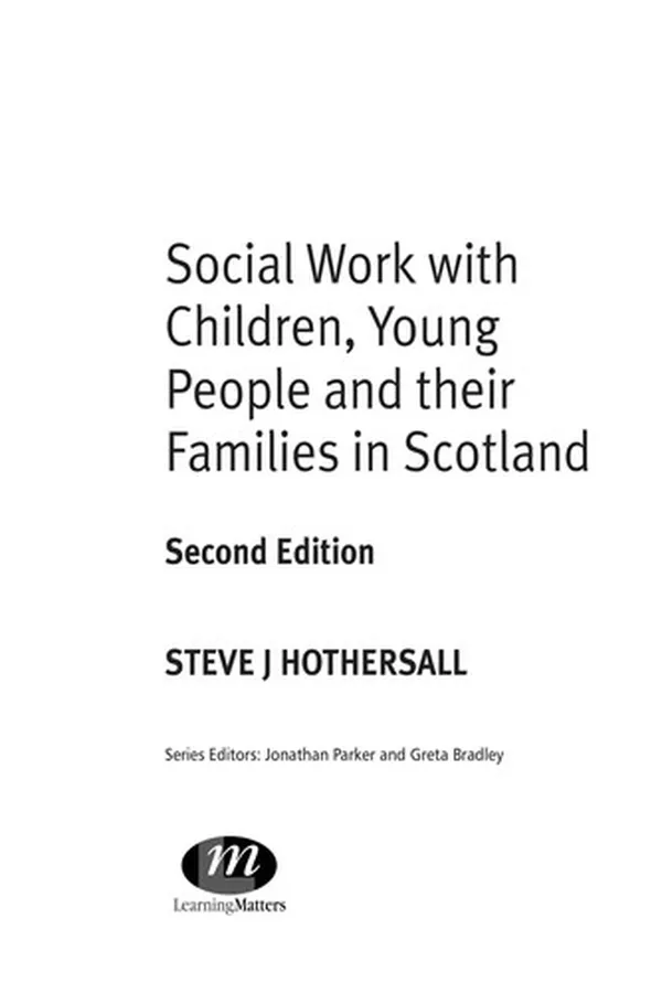 Capa de Social work with children, young people and their families in Scotland