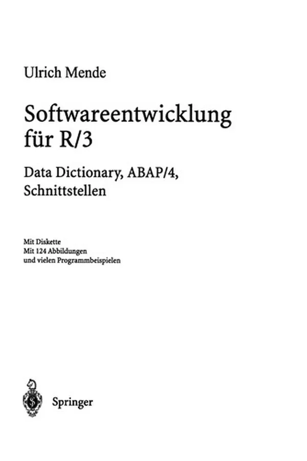 Cover of Softwareentwicklung für R/3