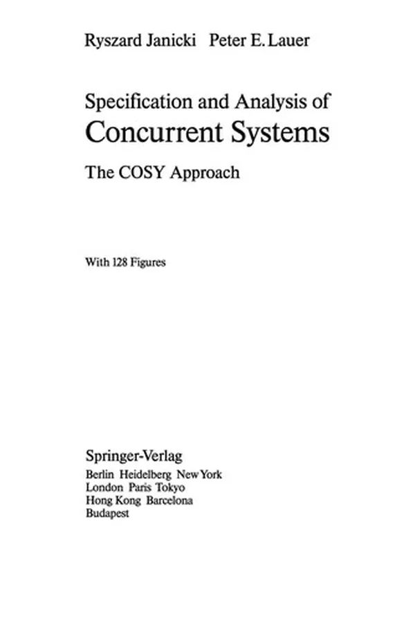 Capa de Specification and Analysis of Concurrent Systems