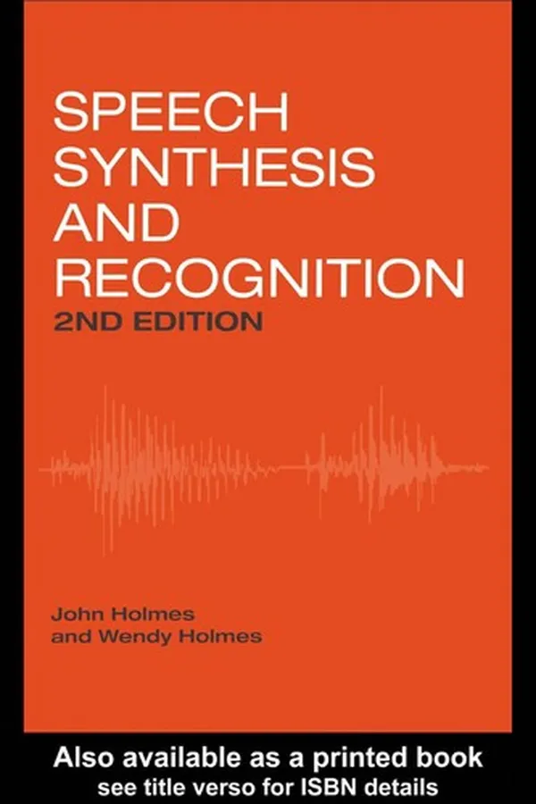 Cover of Speech synthesis and recognition